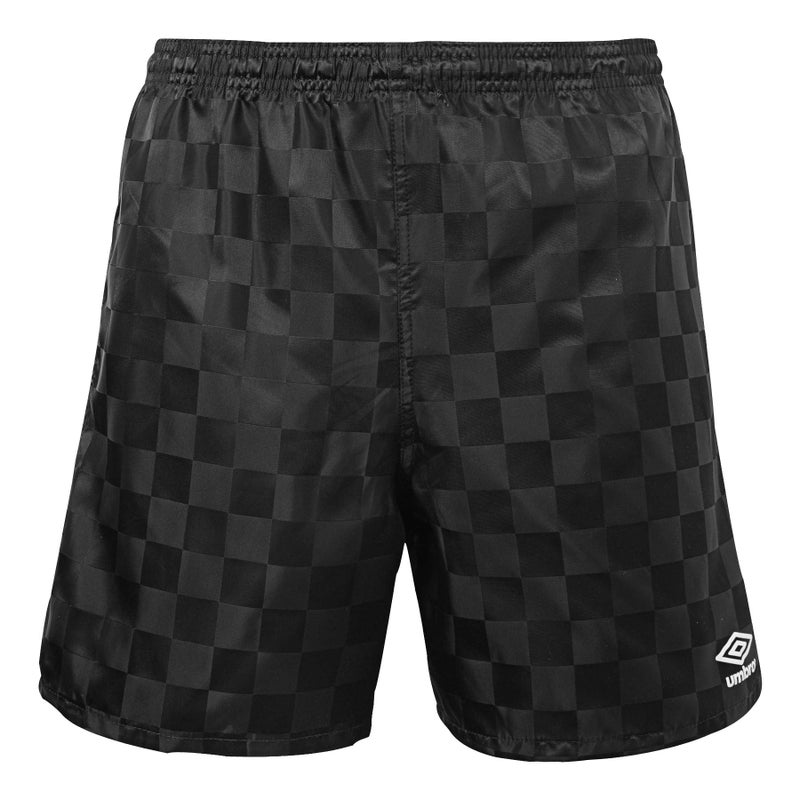 Umbro mens Checkered Short, Black Beauty/White, Small - Image 1
